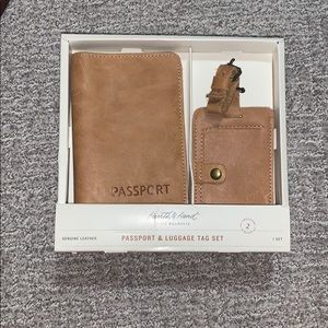 Passport and luggage tag set